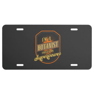Botanist License Plate