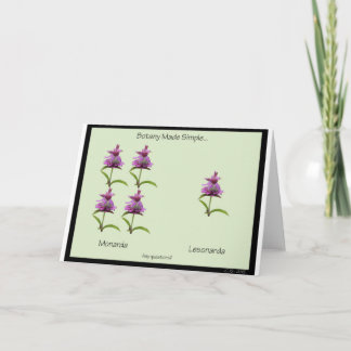Botany Made Simple 7 x 5 Greeting Card - blank
