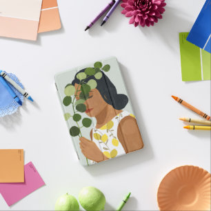 Botany Portrait - Woman with Greenery iPad Mini Cover