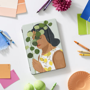 Botany Portrait - Woman with Greenery iPad Pro Cover