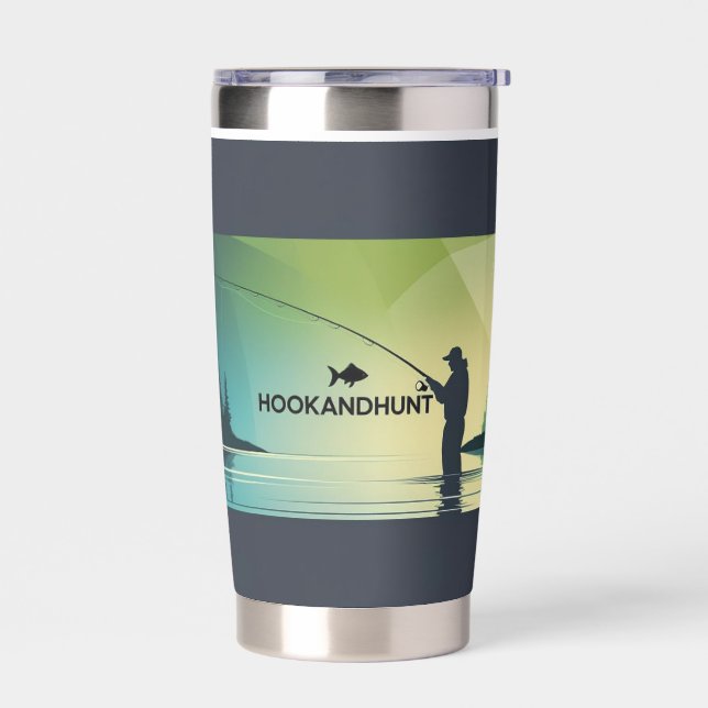 Botella Aislada Fishing Bottle Insulated Tumbler (Left)