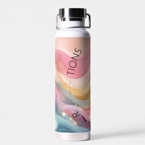 Botella con estilo y colores pasteles water bottle