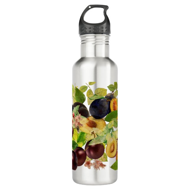 Botella De Agua Delicious Serbian Plums Stainless Steel Water Bottle (Front)