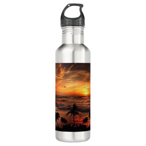 Botella De Agua Un dia de playa Stainless Steel Water Bottle