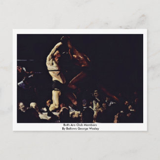 Both Are Club Members By Bellows George Wesley Postcard