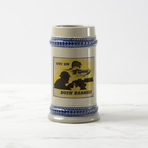 Both Barrels, Military & Industry, War Effort Beer Stein