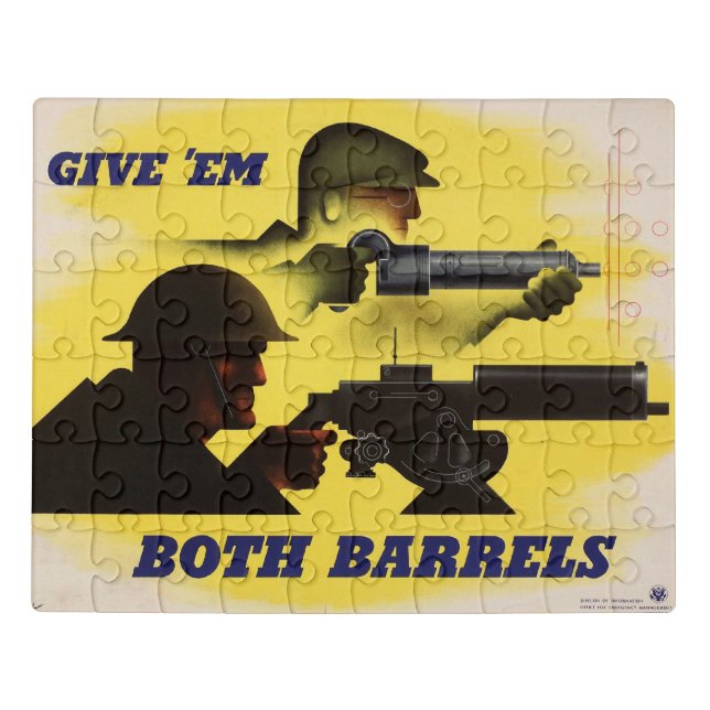 Both Barrels, Military & Industry, War Effort    Jigsaw Puzzle (Puzzle Horizontal)