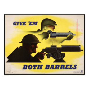 Both Barrels, Military & Industry, War Effort Photo Print