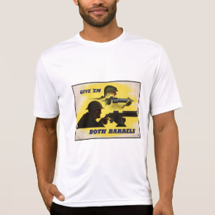 Both Barrels, Military & Industry, War Effort    T-Shirt