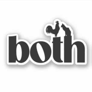 Both Bisexual Sticker