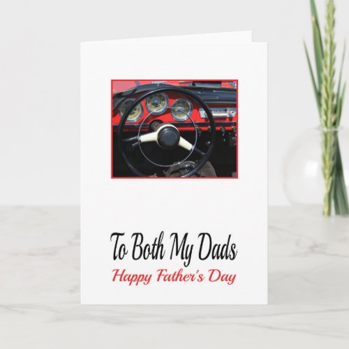 Both Dads Happy Fathers Day Card