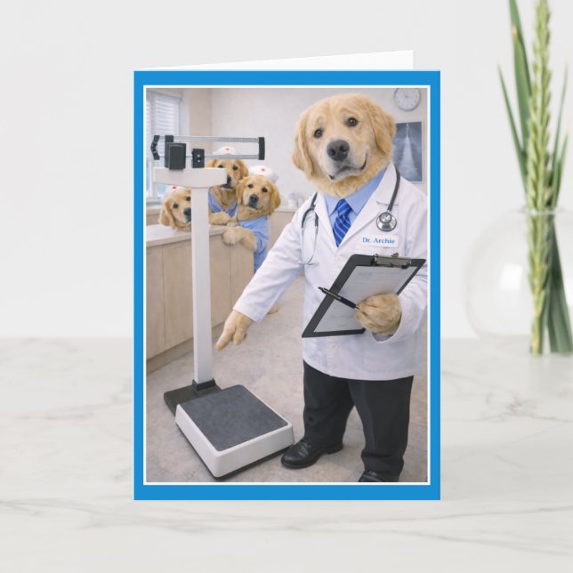 Both Feet Scale Get Well Card  SCB-2 (Front)