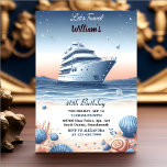 Both Ocean Waves Travel Anchor Yacht 40th Birthday Invitation<br><div class="desc">Embark on a nautical adventure with our "Seaside Serenity" 40th Birthday Invitation! Join us to celebrate your milestone birthday surrounded by the soothing ocean waves and the allure of a yacht. This elegant design promises a birthday celebration that captures both the thrill of adventure and the tranquility of the sea....</div>