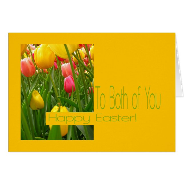 Both of you Happy Easter Cards (Front Horizontal)