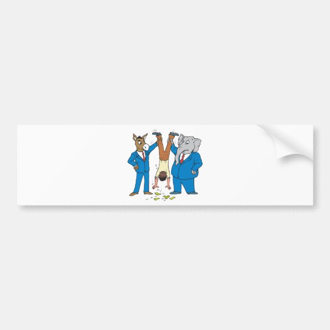 Both Parties Suck Bumper Sticker (Front)