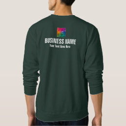 Both Side Print Business Work Uniform Mens Modern Sweatshirt
