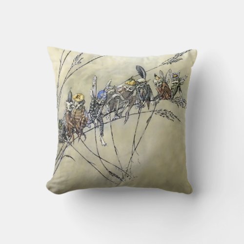 Bother the Gnat by A Duncan Carse Throw Pillow