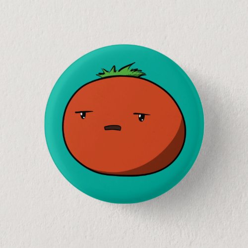 Bothered Tomato Pinback Button
