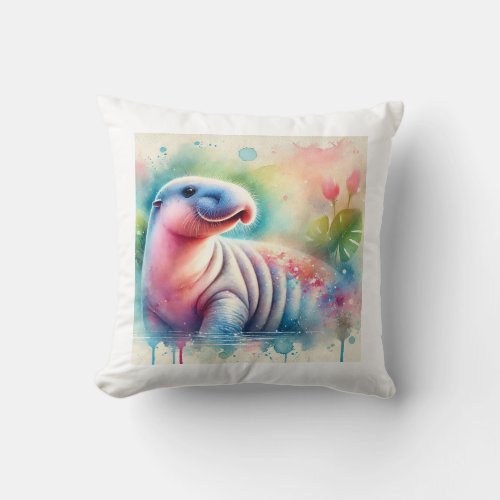 Boto in Watercolor 210624AREF126 _ Watercolor Throw Pillow