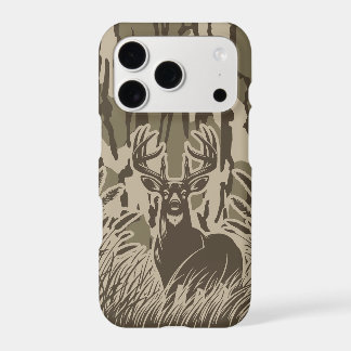 Botom Lands Camo Whitetail Deer Buck Hunting iPhone 17 Pro Case