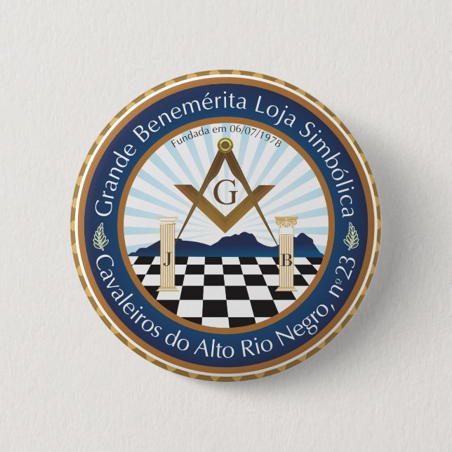 Boton Freemason CARN Amazon Pinback Button (Front)
