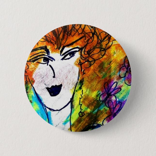 Boton - Rose Drawing Button (Front)