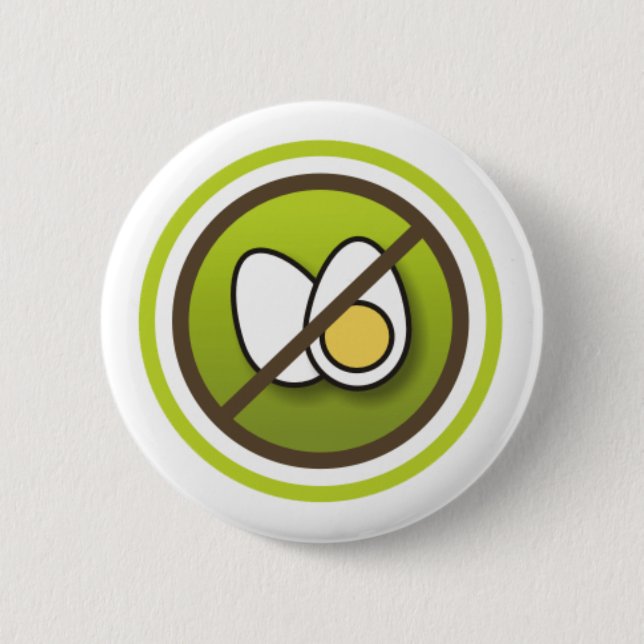 Bóton: Símbolo sem Ovos Button (Front)