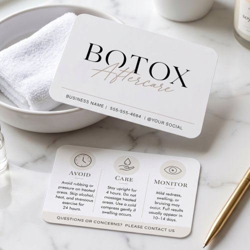 Botox Aftercare Beige Minimal Simple Med Spa