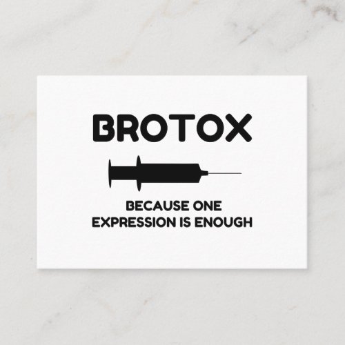 Botox Expression Business Card