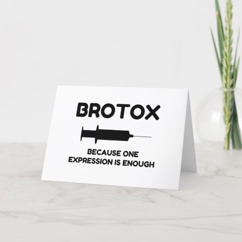 Botox Expression Holiday Card