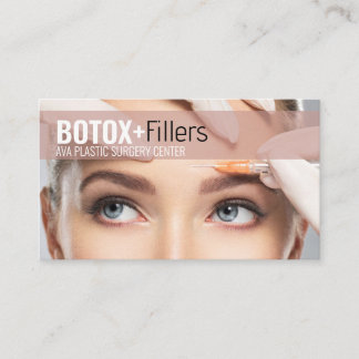 Botox Fillers Plastic Surgery  Business Card