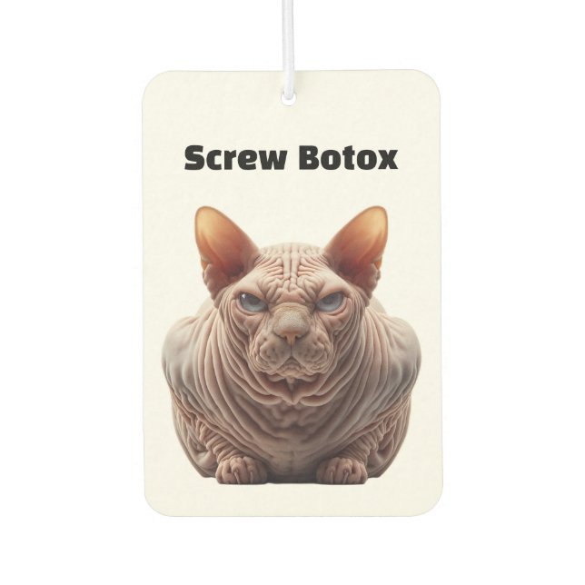 Botox Humor Air Freshener (Front)