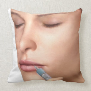 Botox Injections Throw Pillow