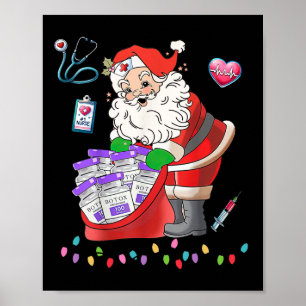 Botox Nurse Christmas Aesthetic Nurse Injecto Boto Poster