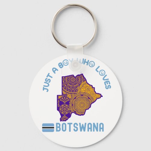 Botswana African country Keychain