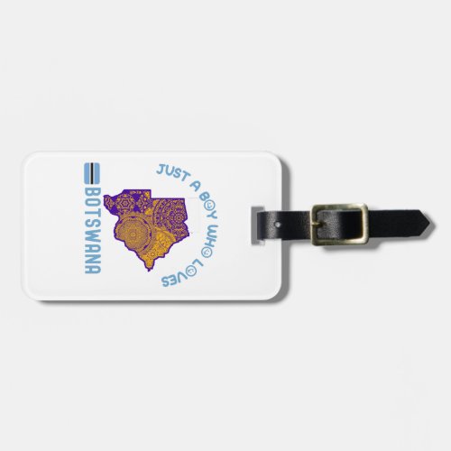 Botswana African country Luggage Tag