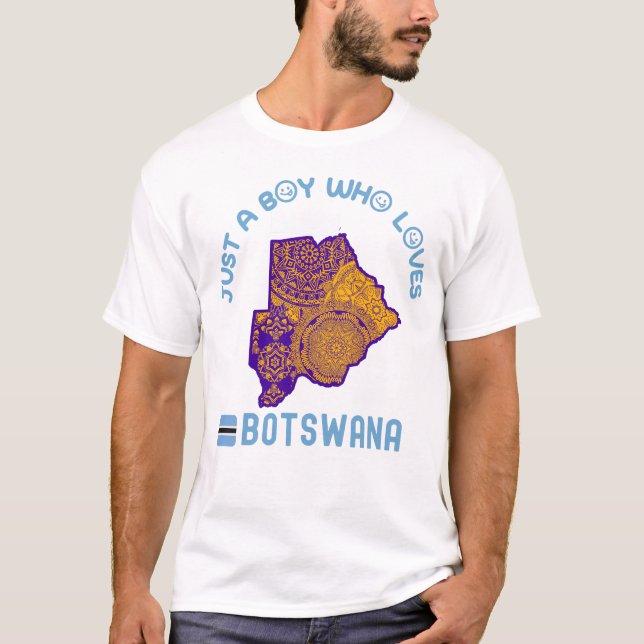Botswana African country T-Shirt (Front)