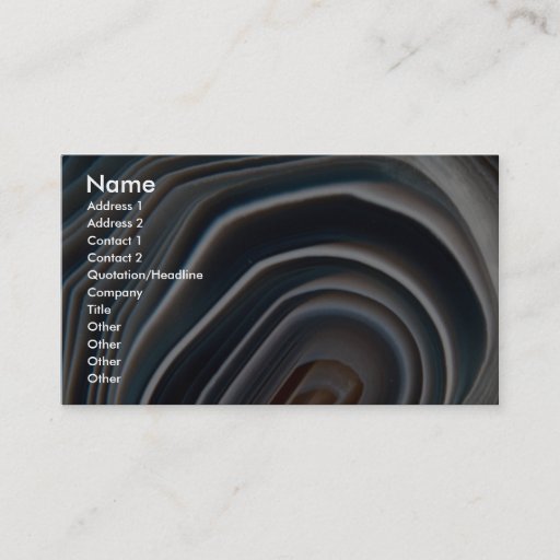 Customizable Botswana agate business card template