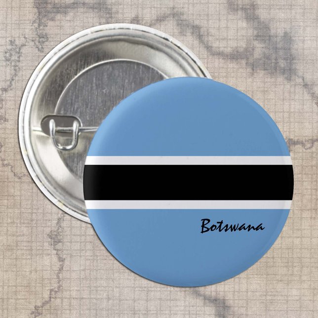 Botswana button, patriotic Botswana Flag fashion Button (Creator Uploaded)