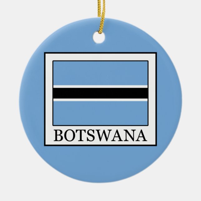 Botswana Ceramic Ornament (Front)