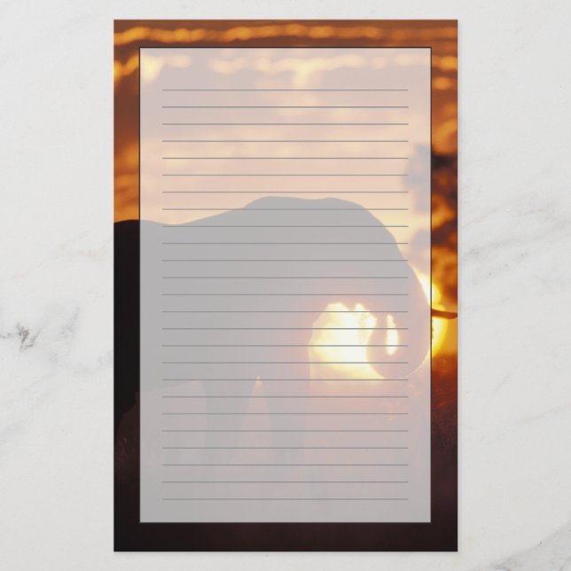 Botswana, Chobe National Park, Bull Elephant Stationery (Front)