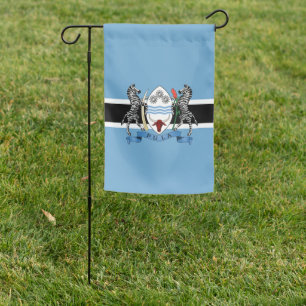 Botswana Coat of Arms/ Flag Mouse Pad