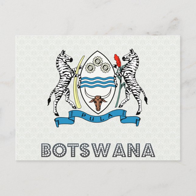 Botswana Coat of Arms Postcard (Front)