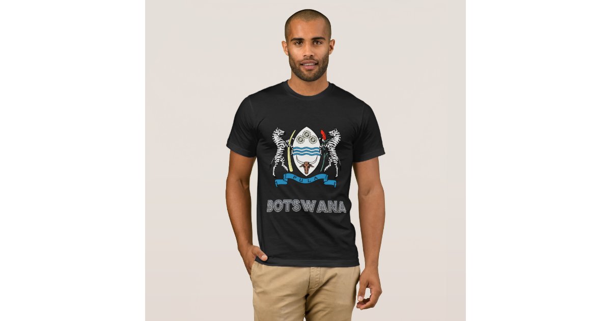 Botswana Coat of Arms T-Shirt | Zazzle