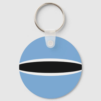Botswana Fisheye Flag Keychain