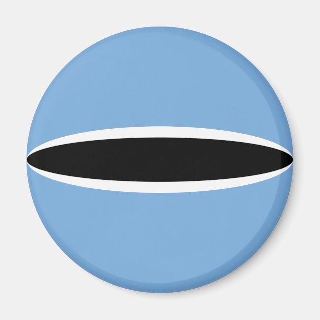 Botswana Fisheye Flag Magnet (Front)