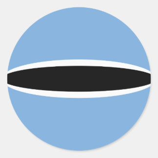 Botswana Fisheye Flag Sticker