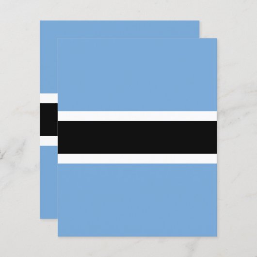 Botswana flag (Front/Back)