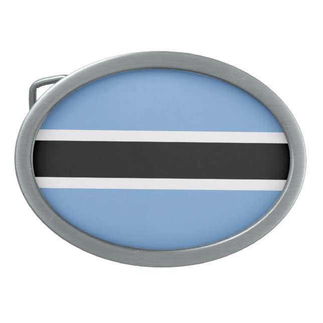 Botswana flag belt buckle (Front)