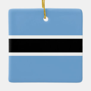 Botswana Flag Ceramic Ornament